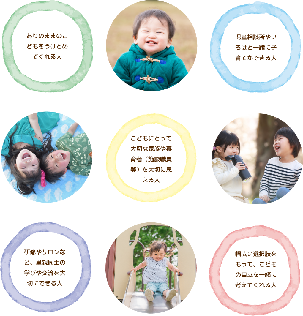 『こんな里親を求めています』